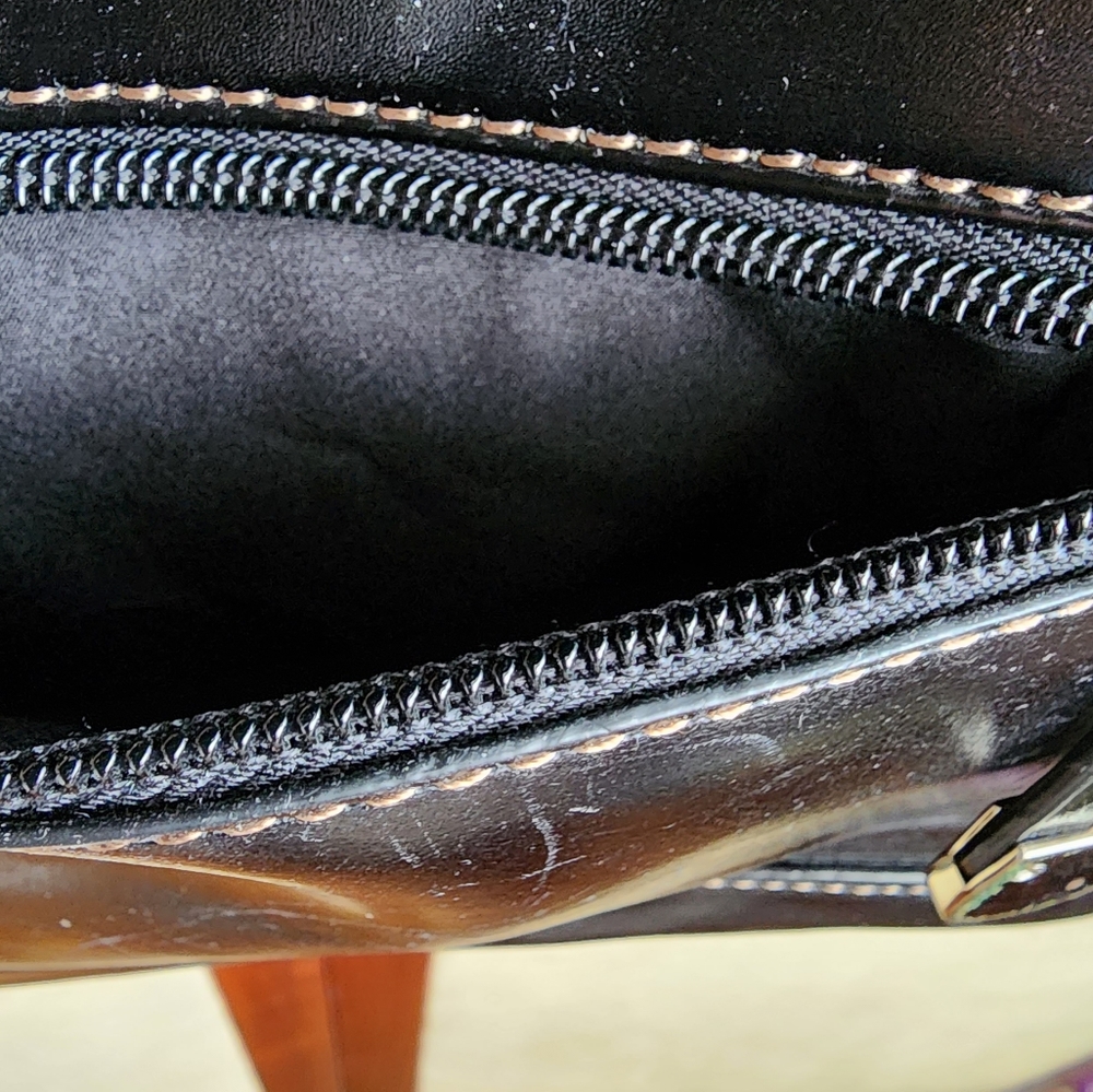 Giani Bernini Black Leather Bag - Picture 4 of 16